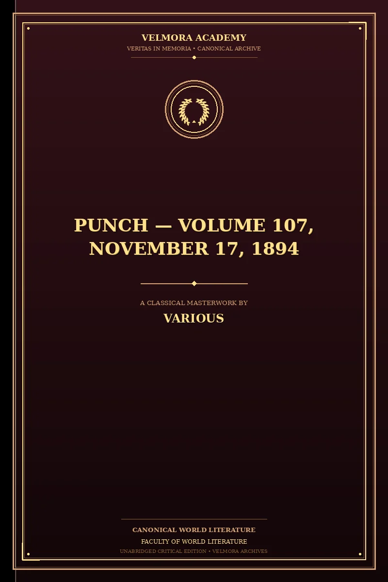 Punch — Volume 107, November 17, 1894