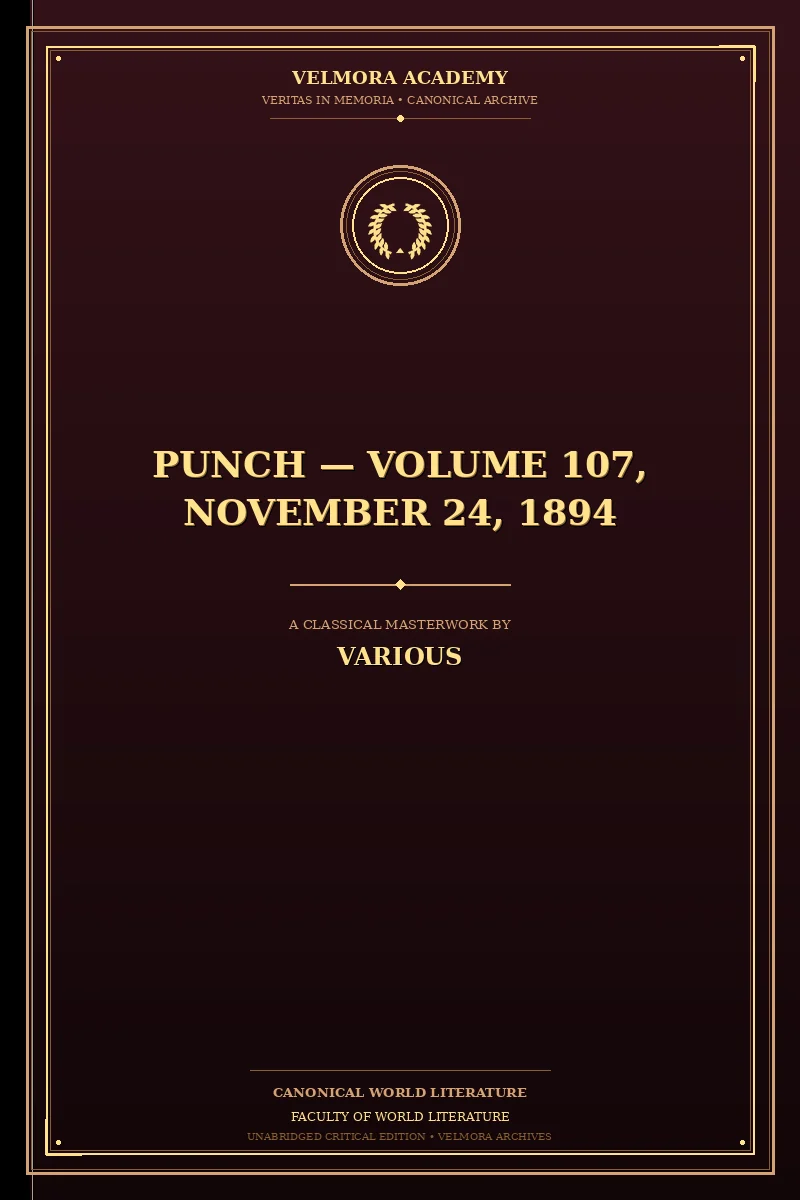 Punch — Volume 107, November 24, 1894