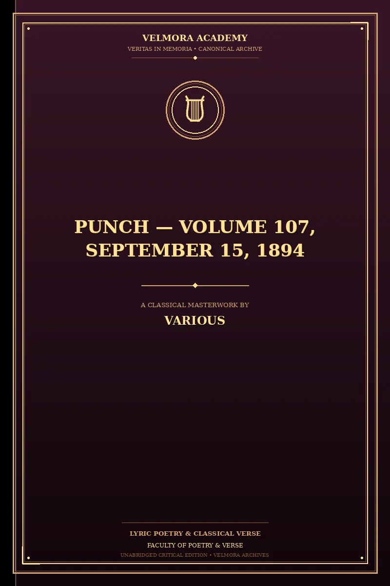 Punch — Volume 107, September 15, 1894