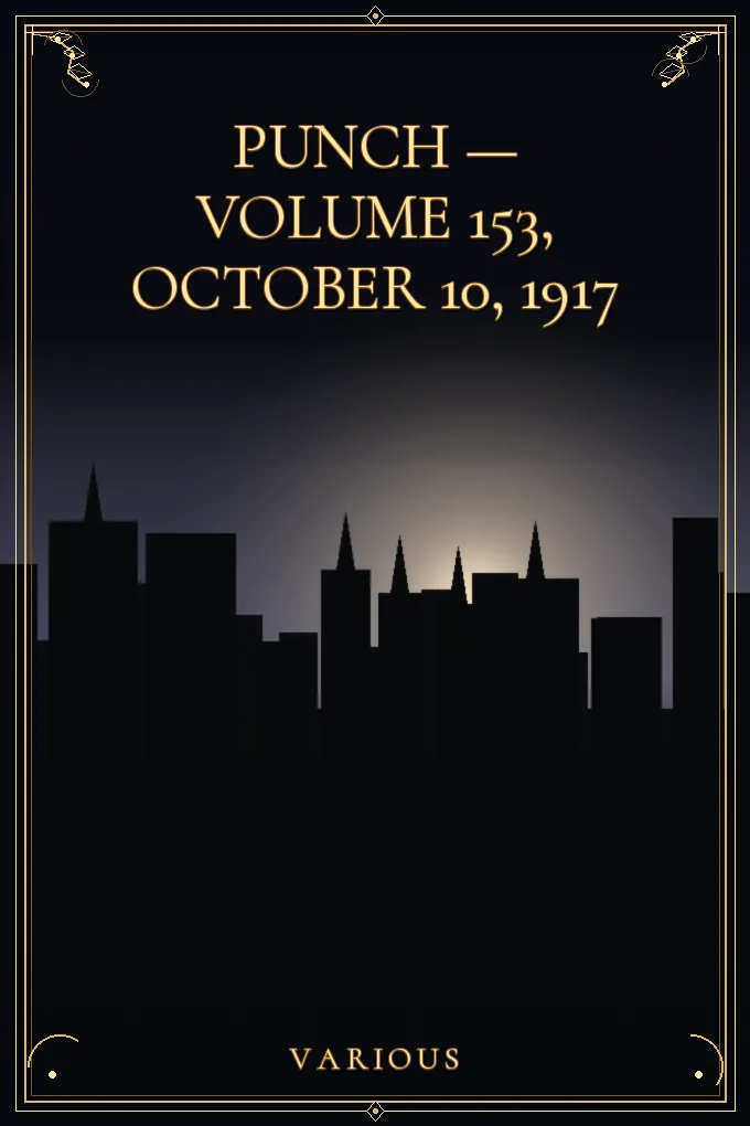 Cover of Punch — Volume 153, October 10, 1917