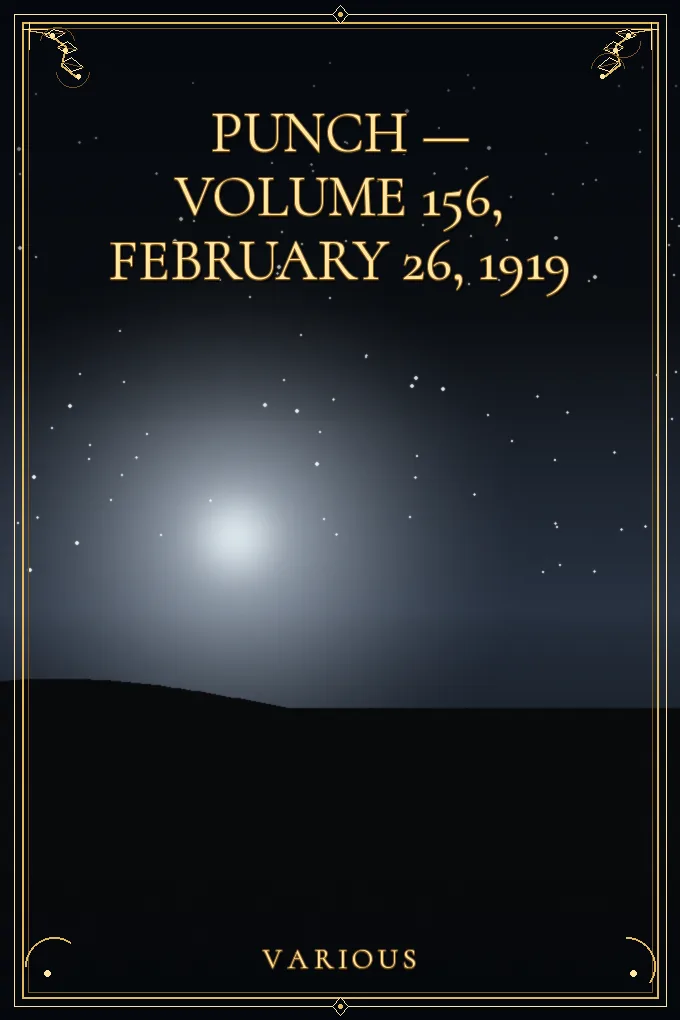 Cover of Punch — Volume 156, February 26, 1919