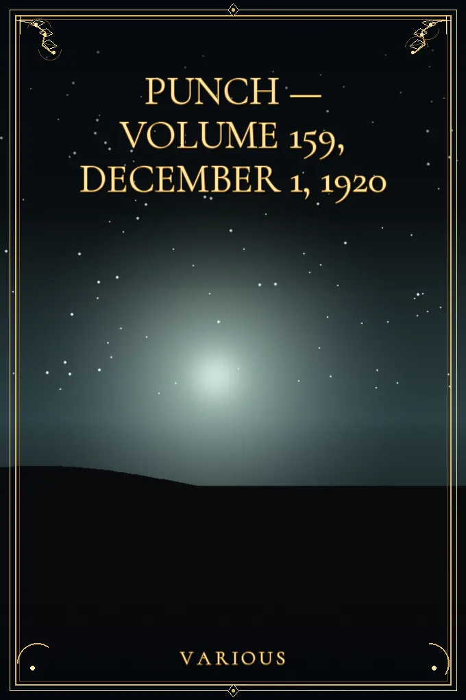 Cover of Punch — Volume 159, December 1, 1920