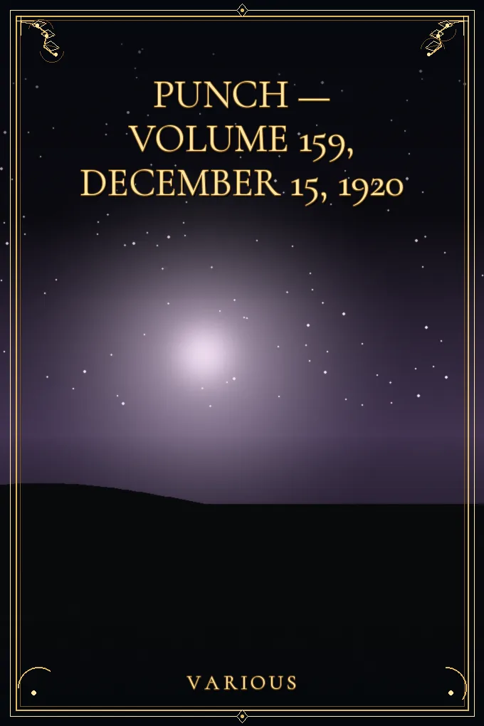 Cover of Punch — Volume 159, December 15, 1920