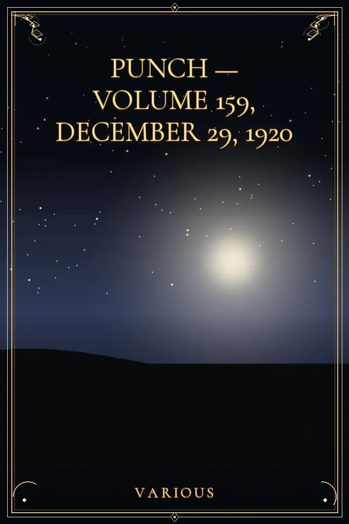 Cover of Punch — Volume 159, December 29, 1920