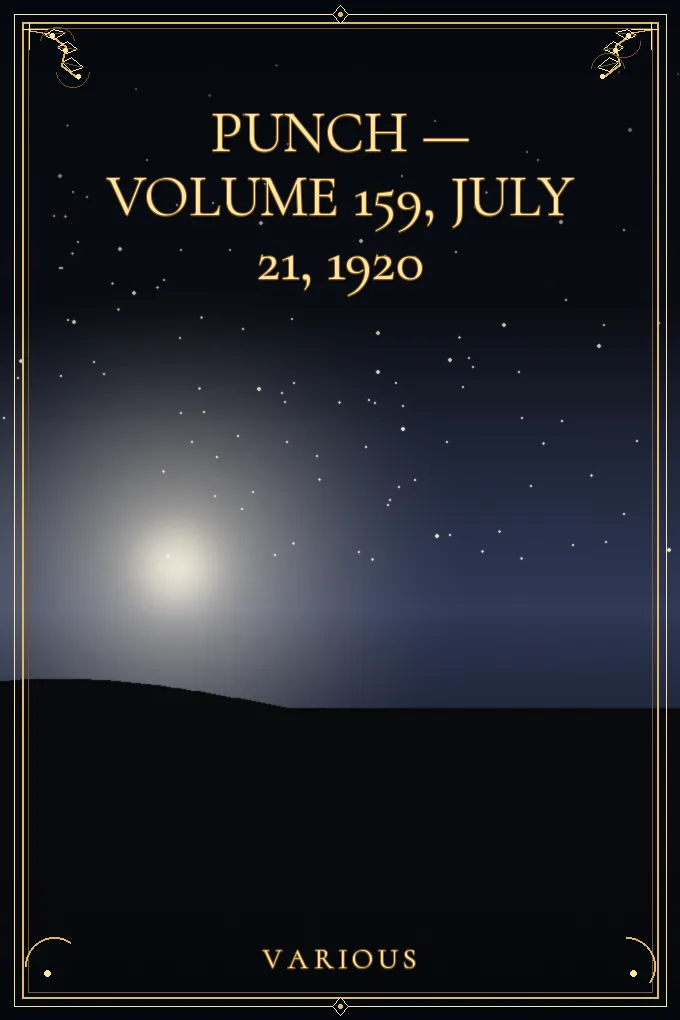 Cover of Punch — Volume 159, July 21, 1920