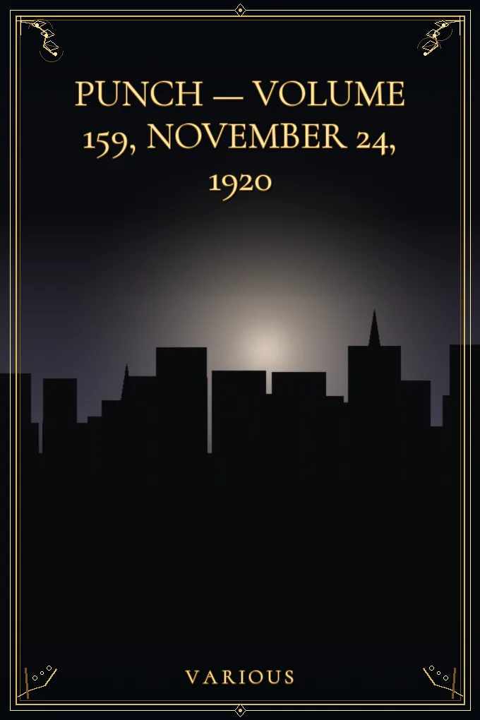 Cover of Punch — Volume 159, November 24, 1920