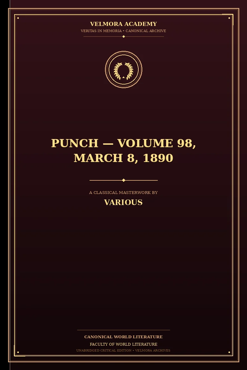 Punch — Volume 98, March 8, 1890