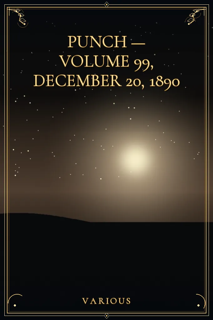 Cover of Punch — Volume 99, December 20, 1890