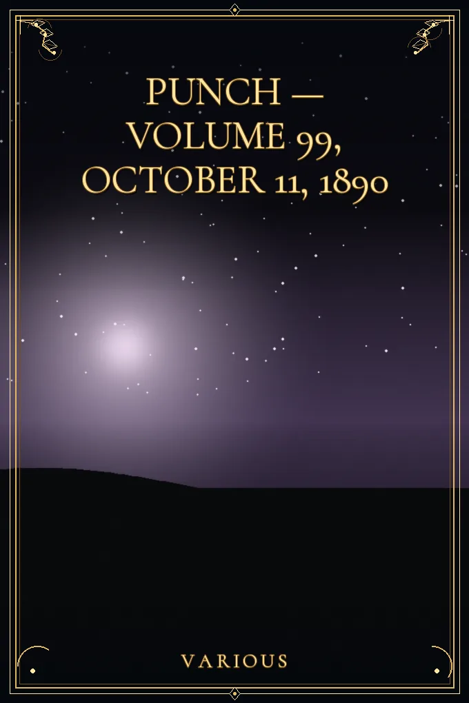 Cover of Punch — Volume 99, October 11, 1890