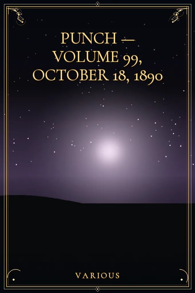 Cover of Punch — Volume 99, October 18, 1890