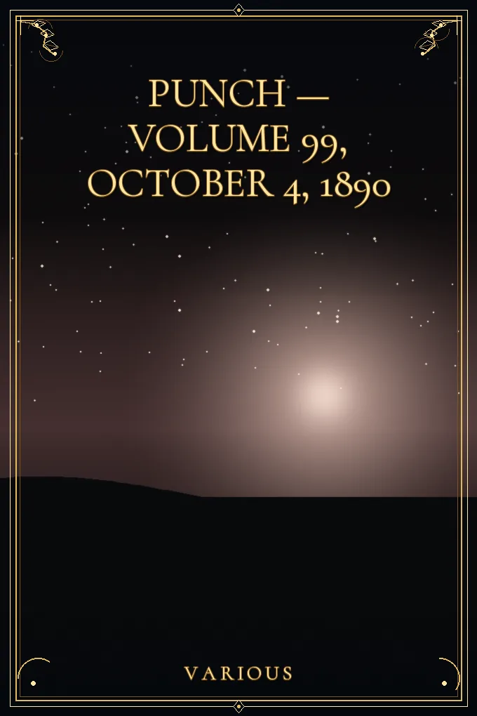 Cover of Punch — Volume 99, October 4, 1890