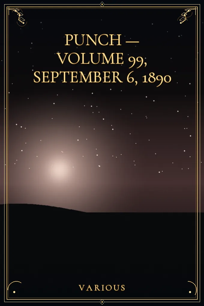Cover of Punch — Volume 99, September 6, 1890