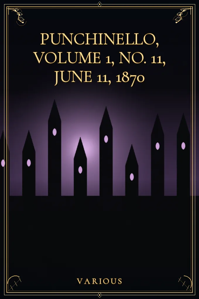 Cover of Punchinello, Volume 1, No. 11, June 11, 1870
