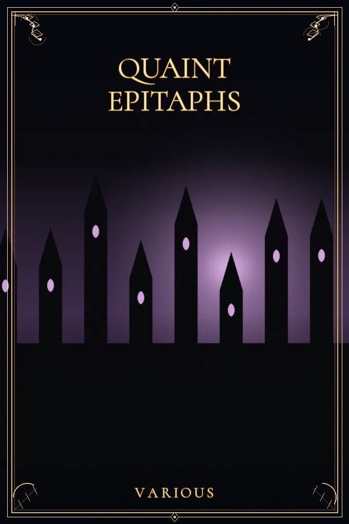 Cover of Quaint Epitaphs