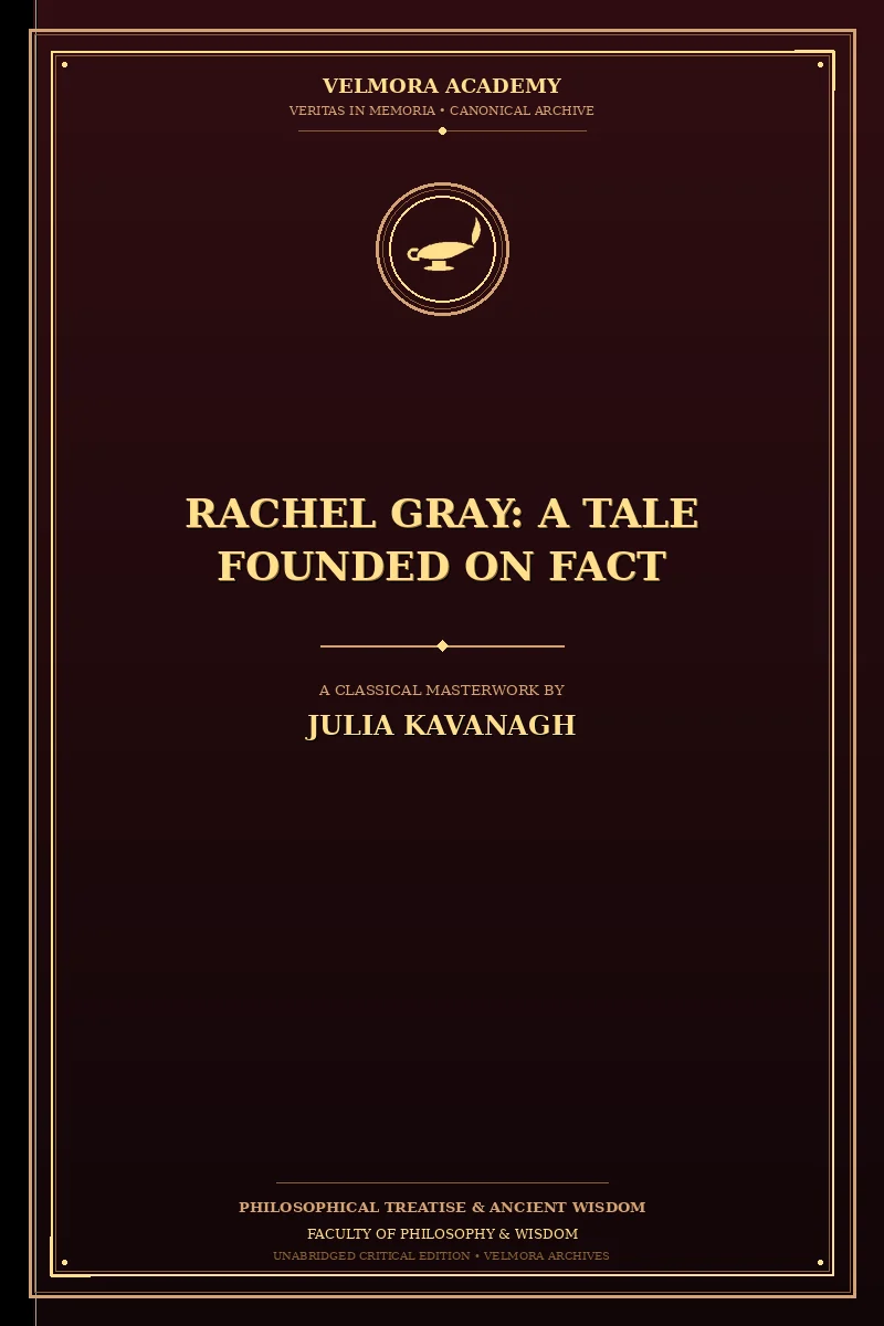 Cover of Rachel Gray: A Tale Founded on Fact