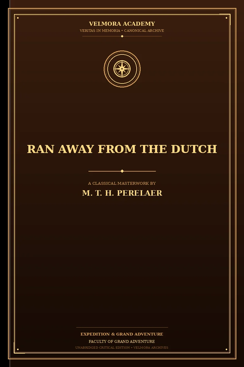 Cover of Ran away from the Dutch