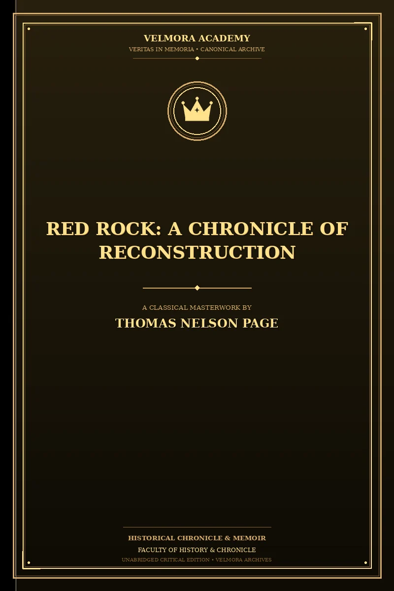 Cover of Red Rock: A Chronicle of Reconstruction