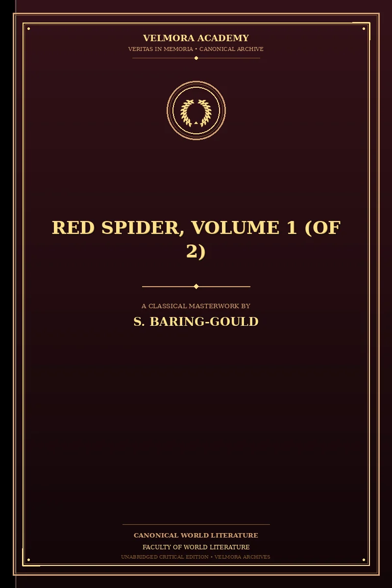 Red Spider, Volume 1 (of 2)