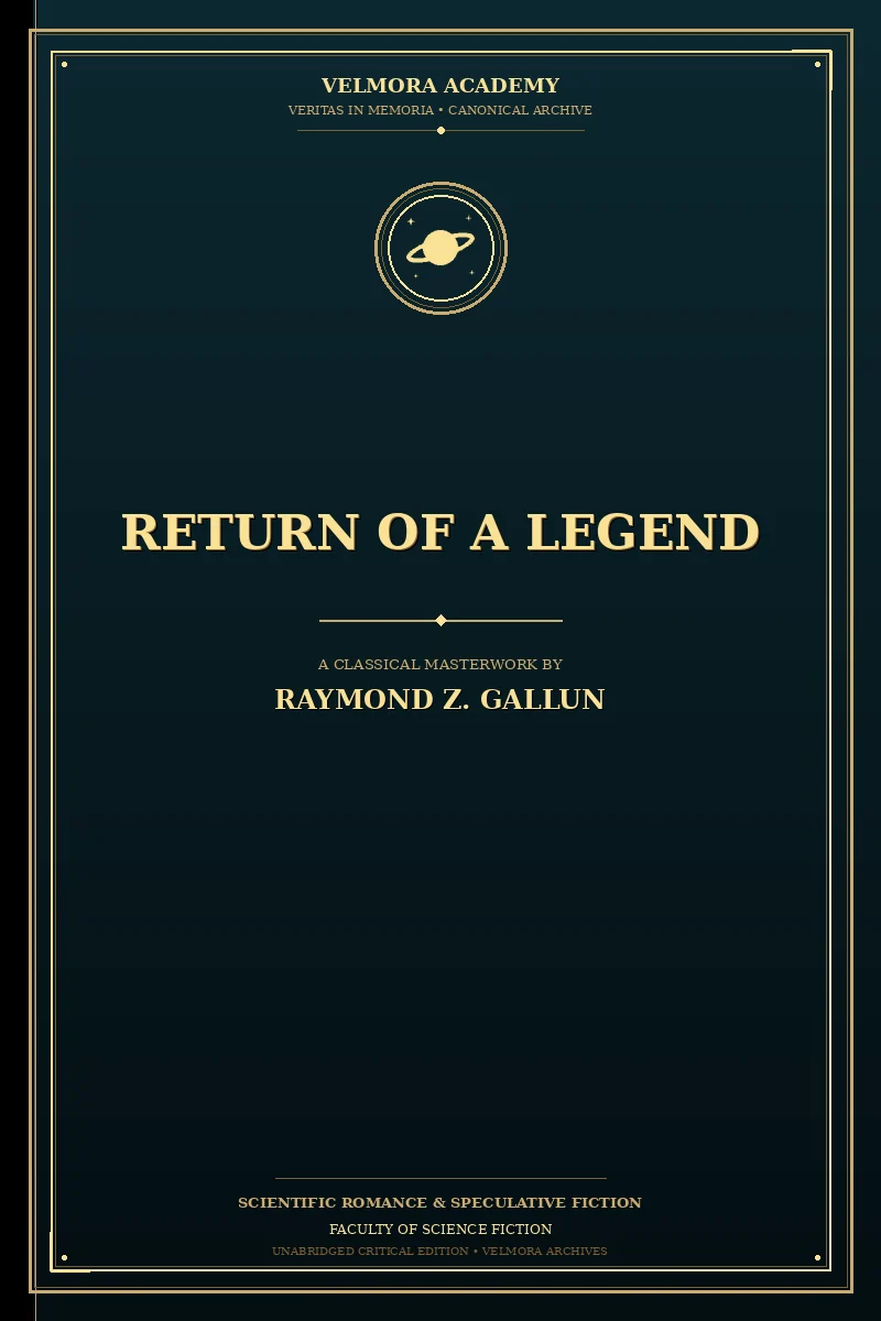 Cover of Return of a Legend