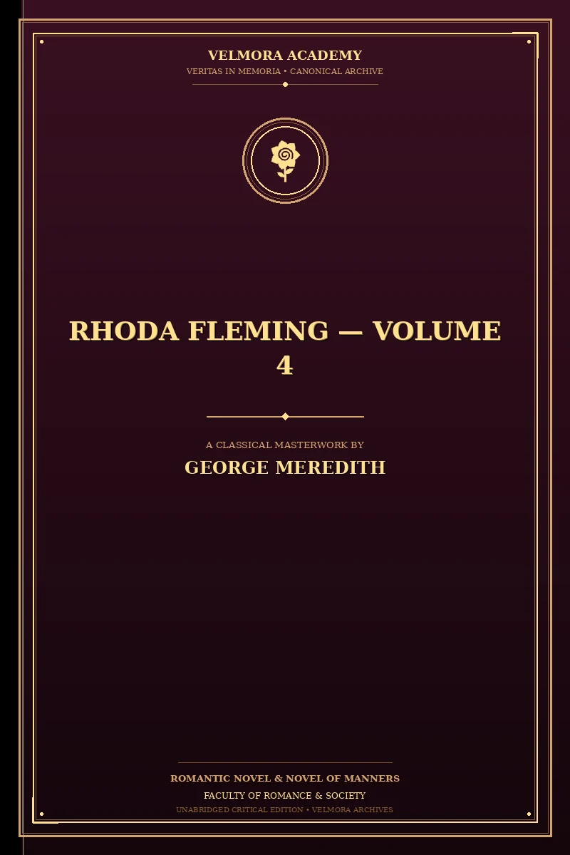 Cover of Rhoda Fleming — Volume 4