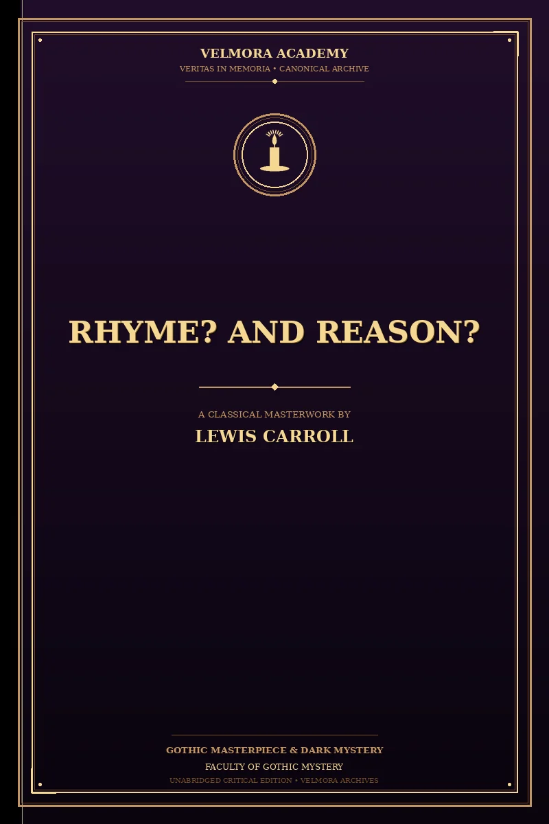 Rhyme? And Reason?