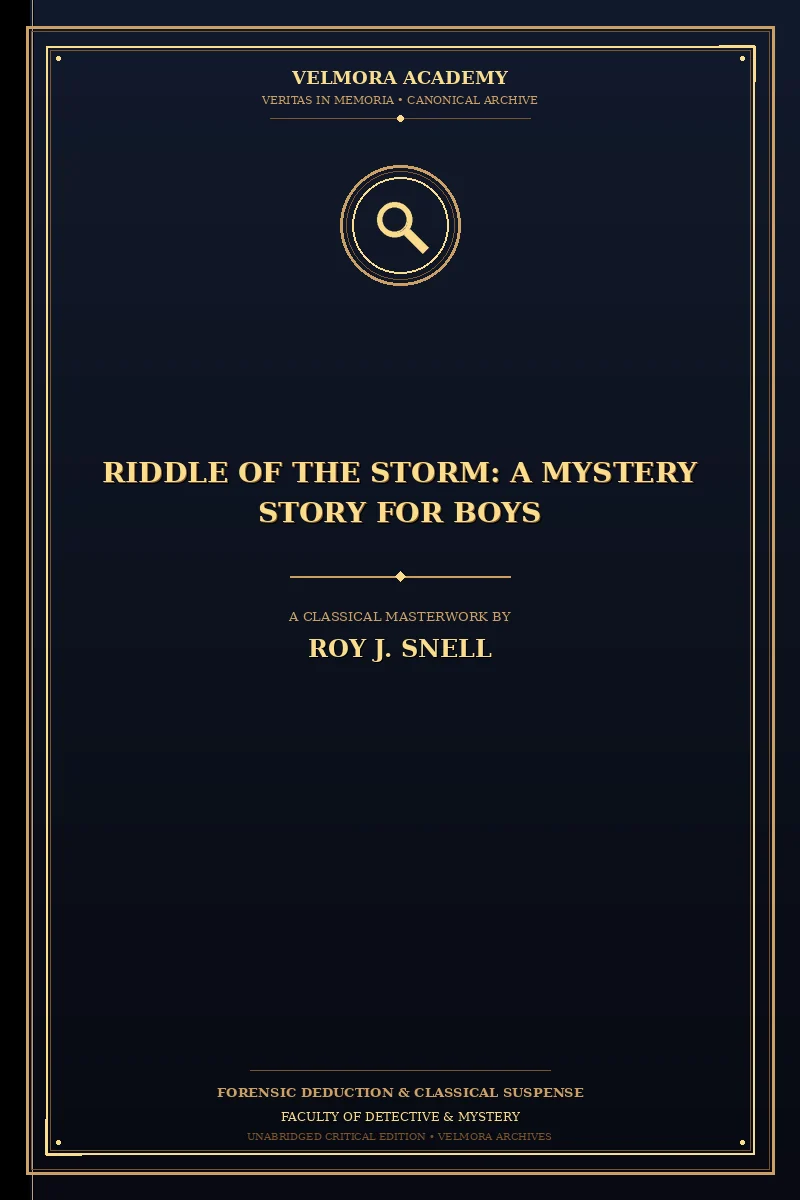 Riddle of the Storm: A Mystery Story for Boys