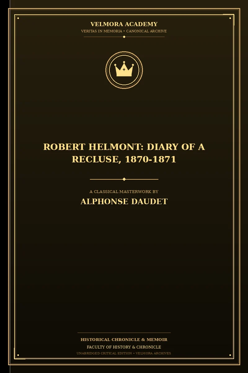 Robert Helmont: Diary of a Recluse, 1870-1871