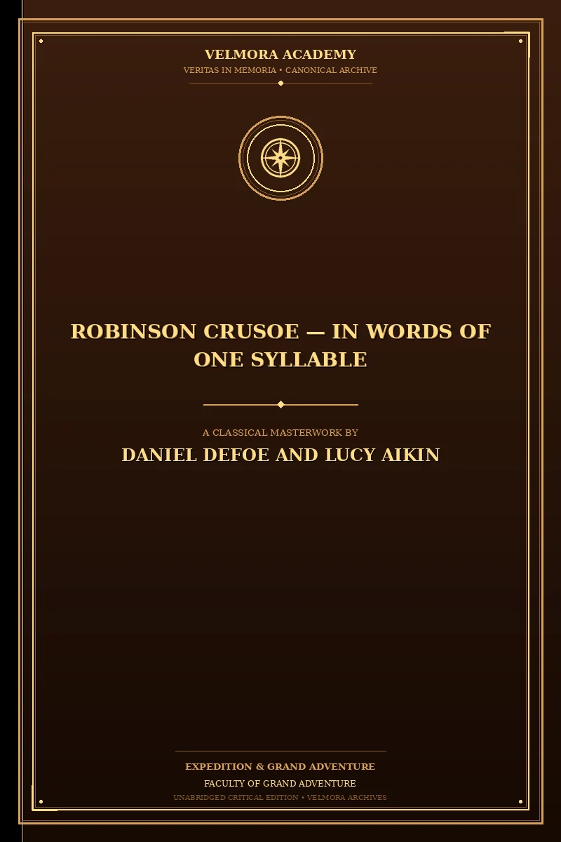 Cover of Robinson Crusoe — in Words of One Syllable
