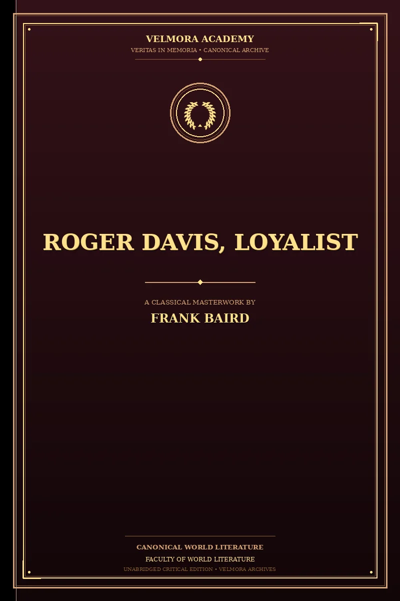 Cover of Roger Davis, Loyalist