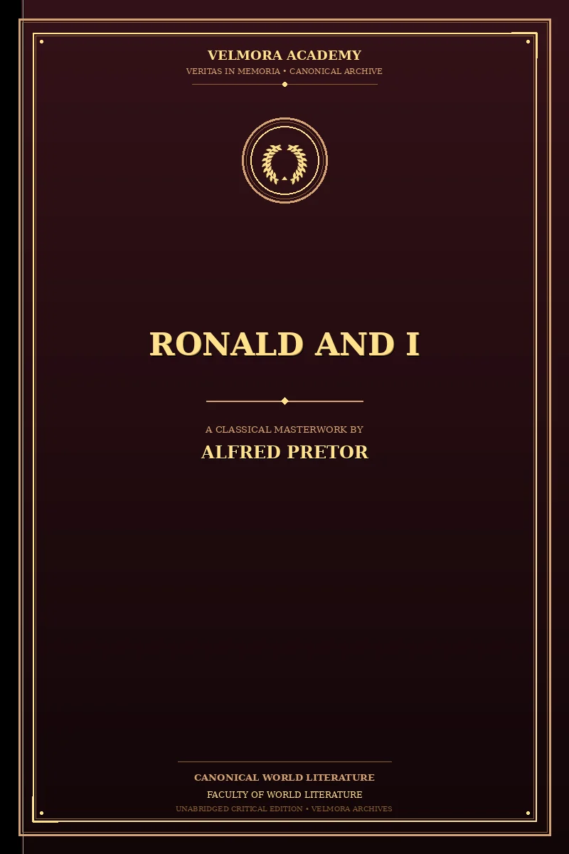 Cover of Ronald and I