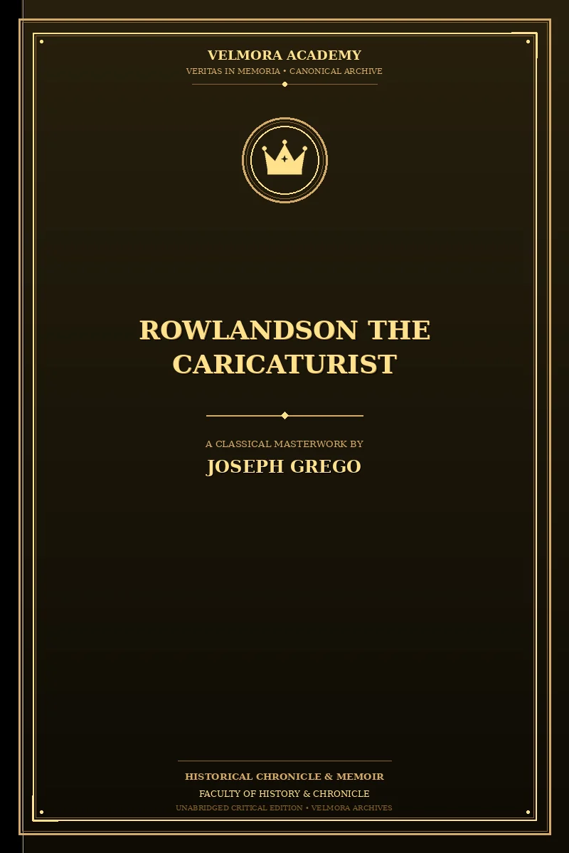 Cover of Rowlandson the Caricaturist