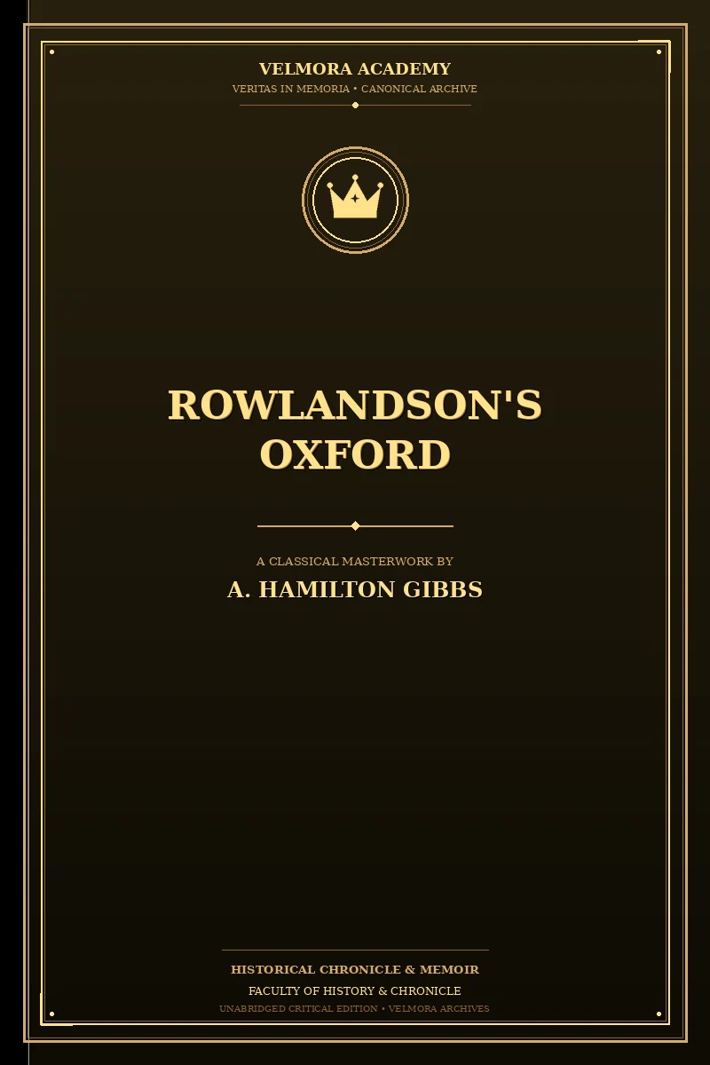 Cover of Rowlandson's Oxford
