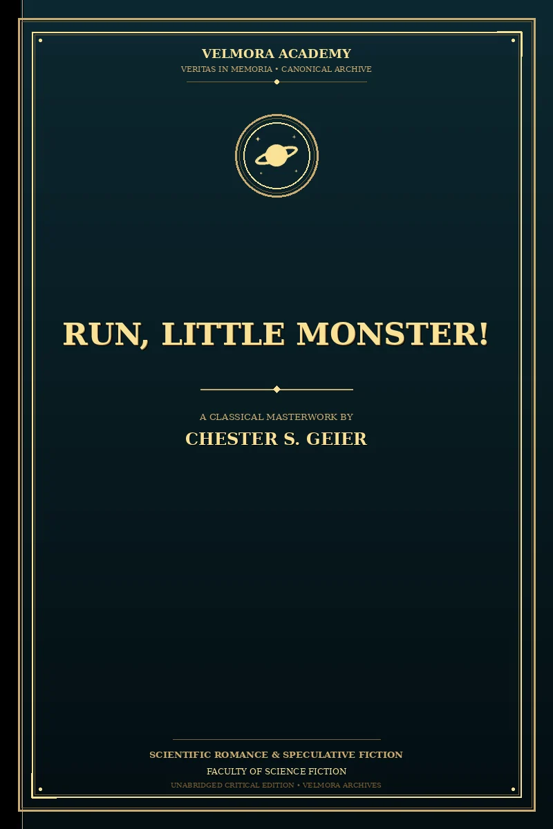 Cover of Run, Little Monster!