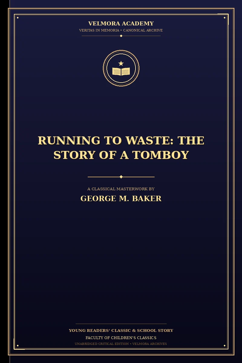 Cover of Running to Waste: The Story of a Tomboy