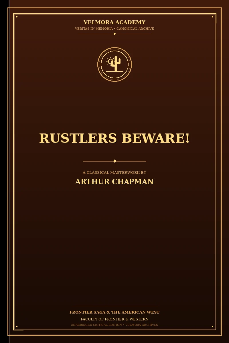 Cover of Rustlers beware!