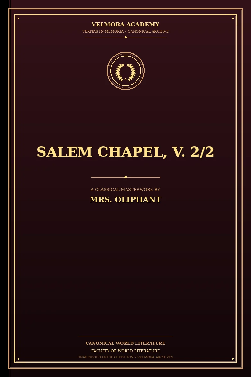 Cover of Salem Chapel, V. 2/2