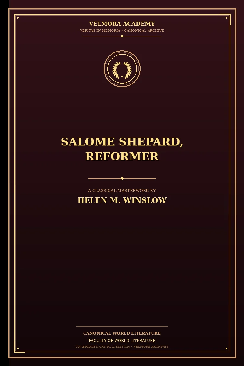 Cover of Salome Shepard, reformer