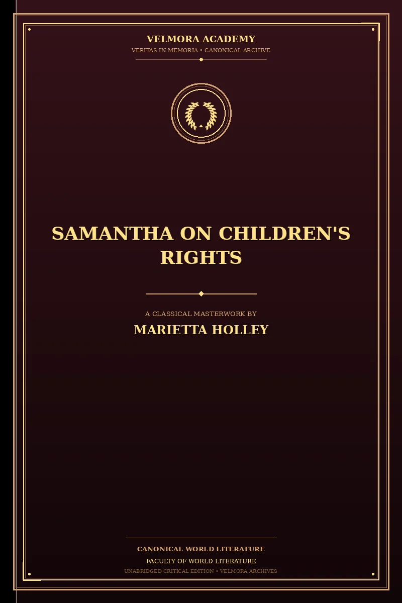 Cover of Samantha on Children's Rights