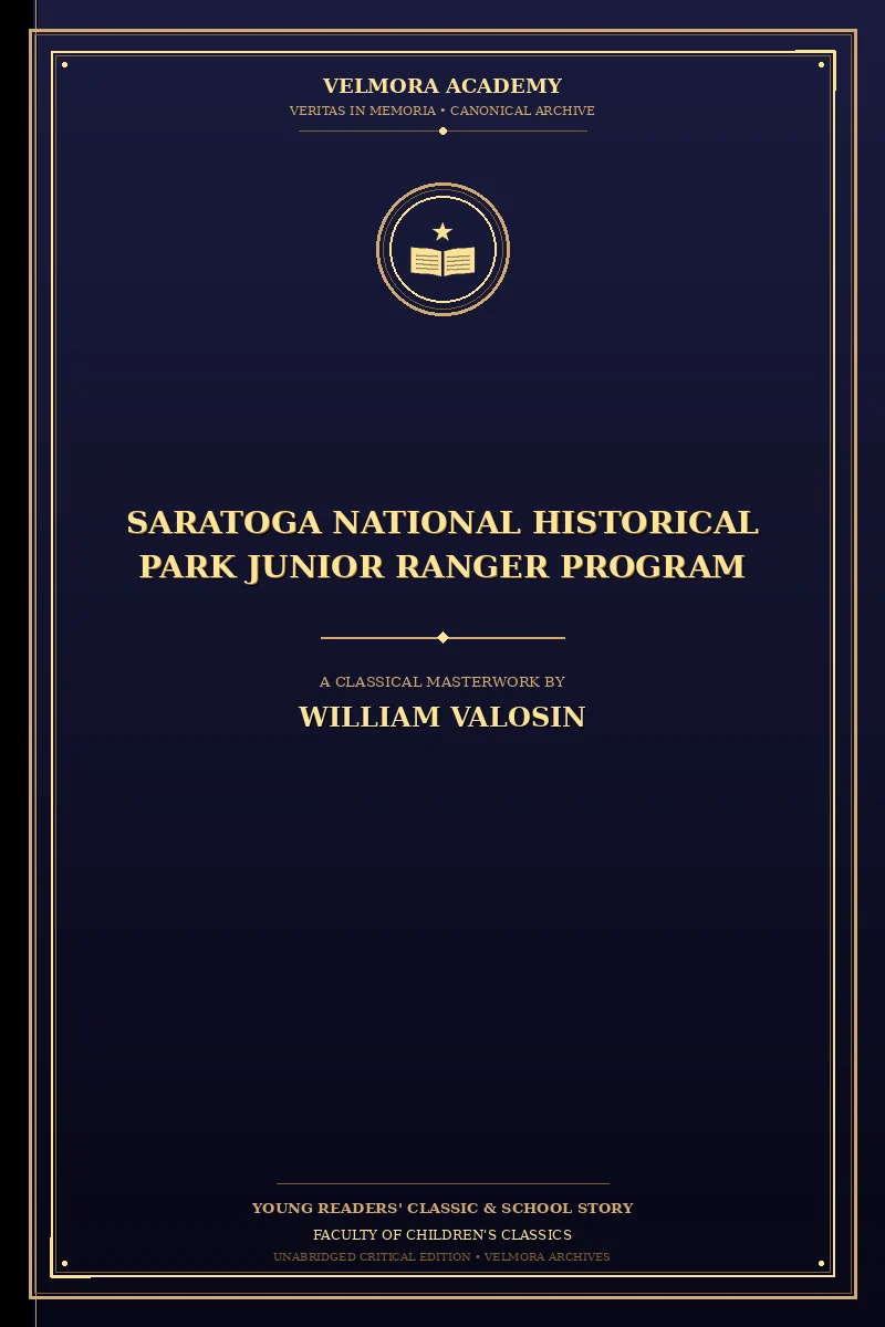 Cover of Saratoga National Historical Park Junior Ranger Program