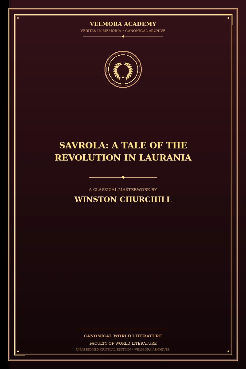 Savrola: A Tale of the Revolution in Laurania