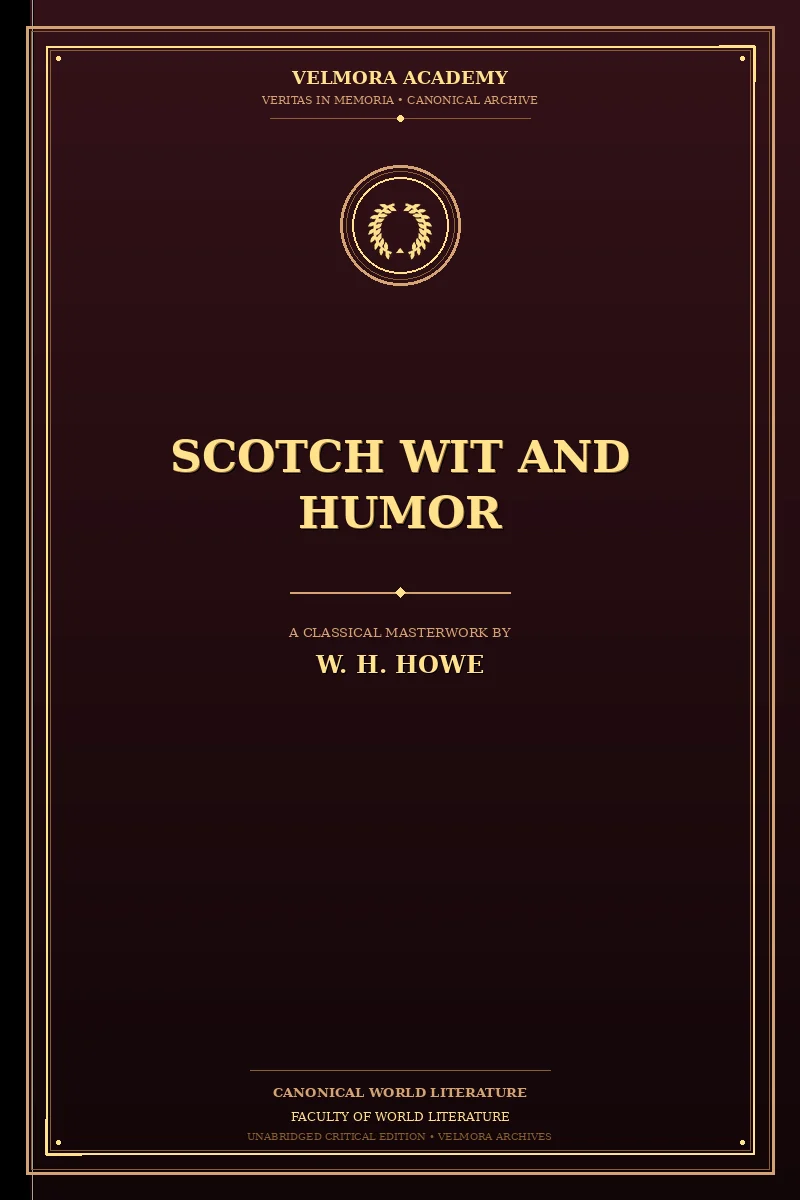 Cover of Scotch Wit and Humor