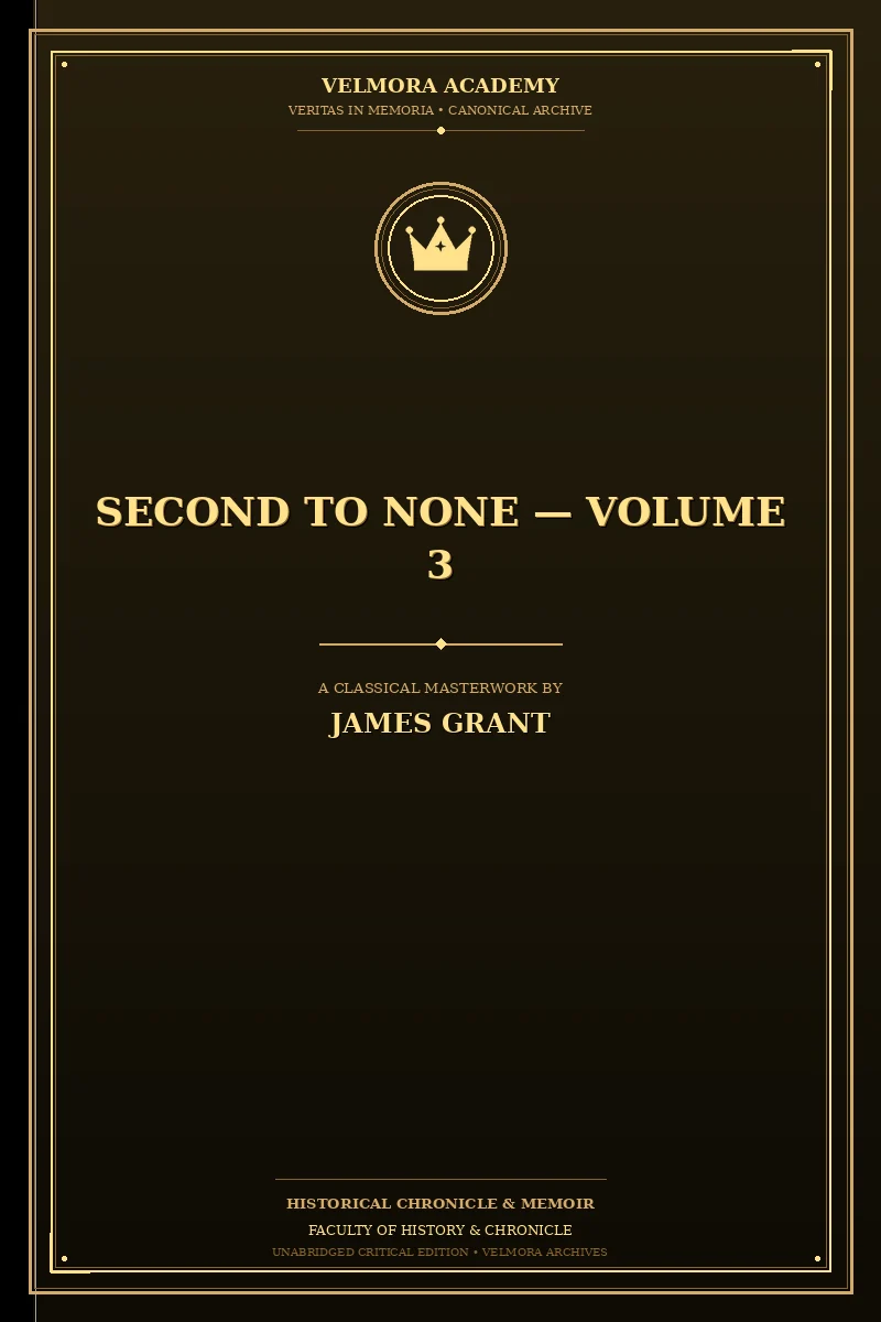 Cover of Second to None — Volume 3