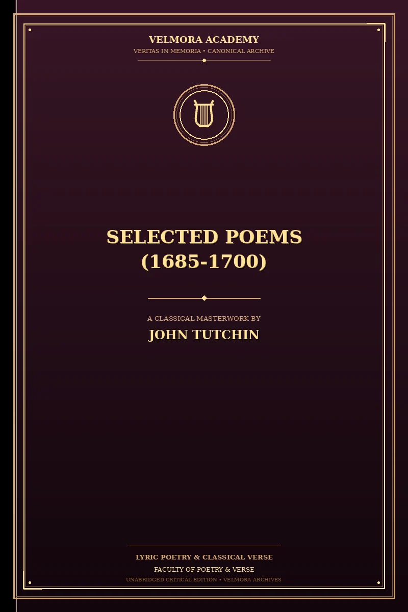 Cover of Selected Poems (1685-1700)