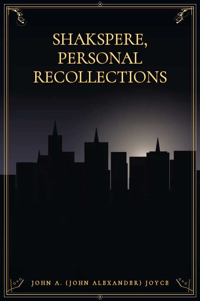 Cover of Shakspere, Personal Recollections