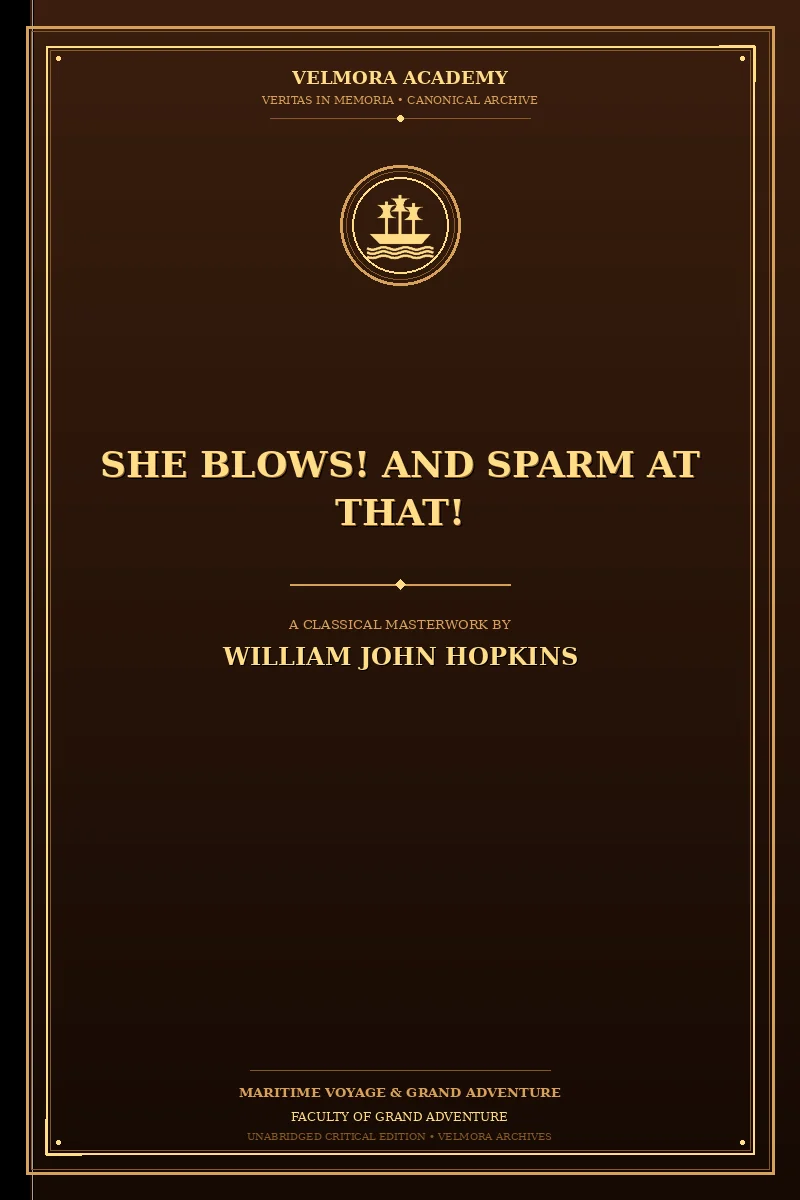 She Blows! And Sparm at That!