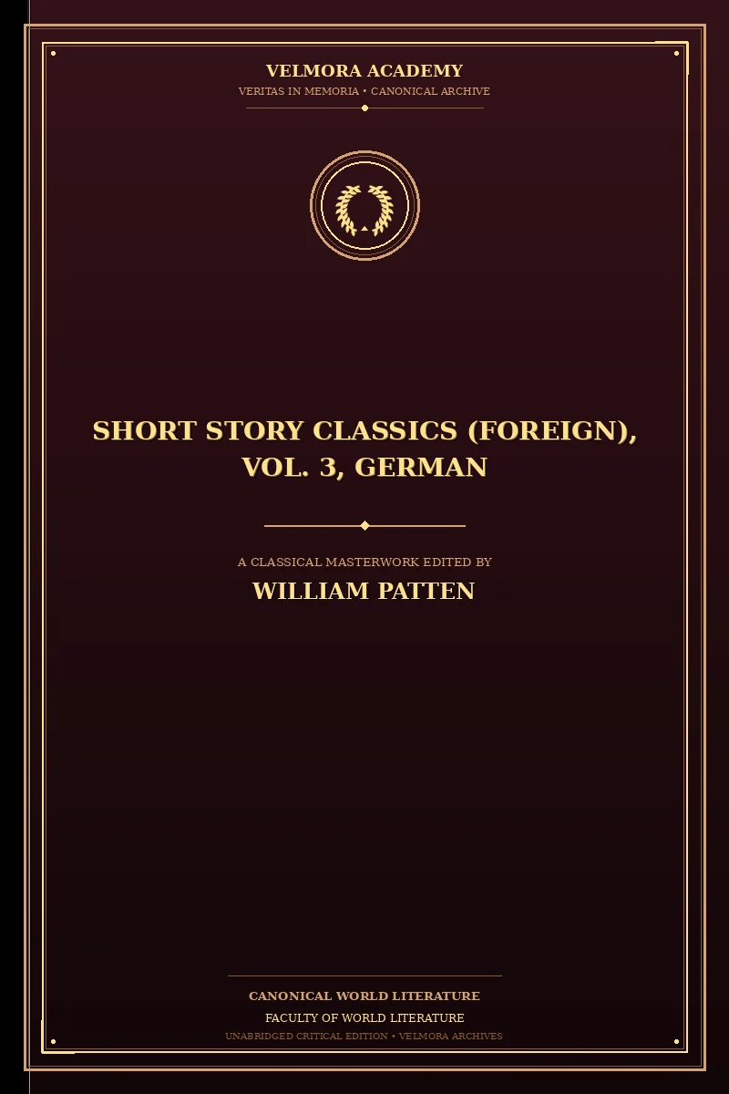 Short story classics (Foreign), Vol. 3, German