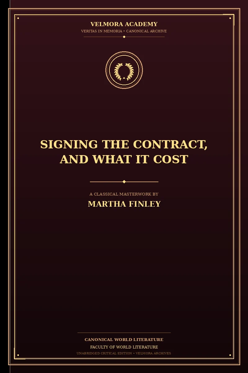 Signing the Contract, and What It Cost