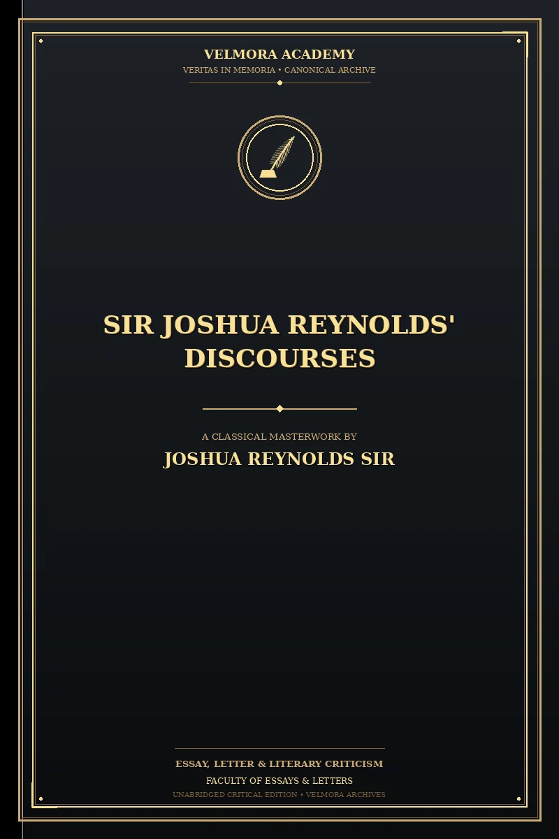 Sir Joshua Reynolds' Discourses