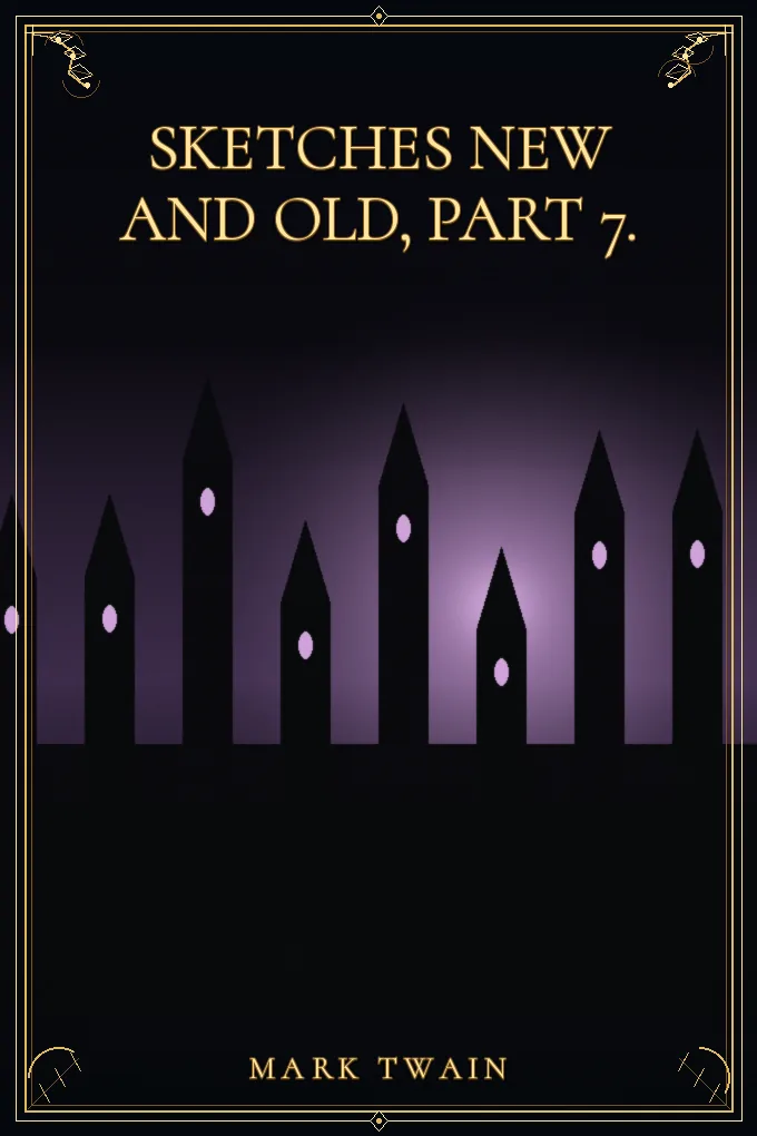 Cover of Sketches New and Old, Part 7.
