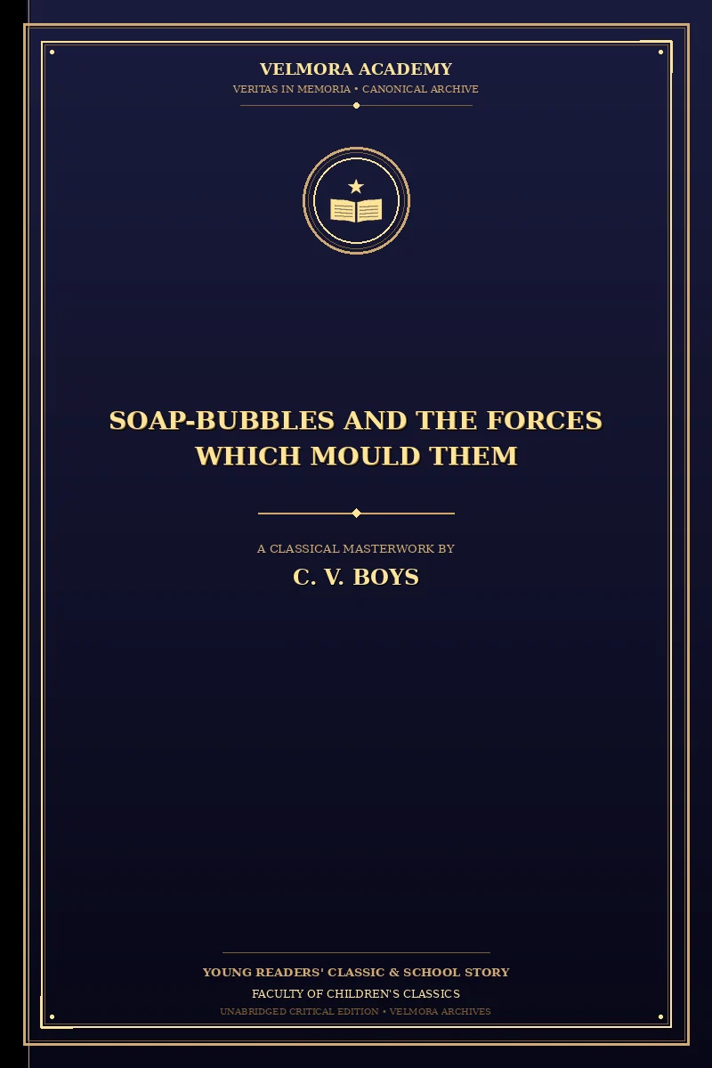 Cover of Soap-Bubbles and the Forces Which Mould Them